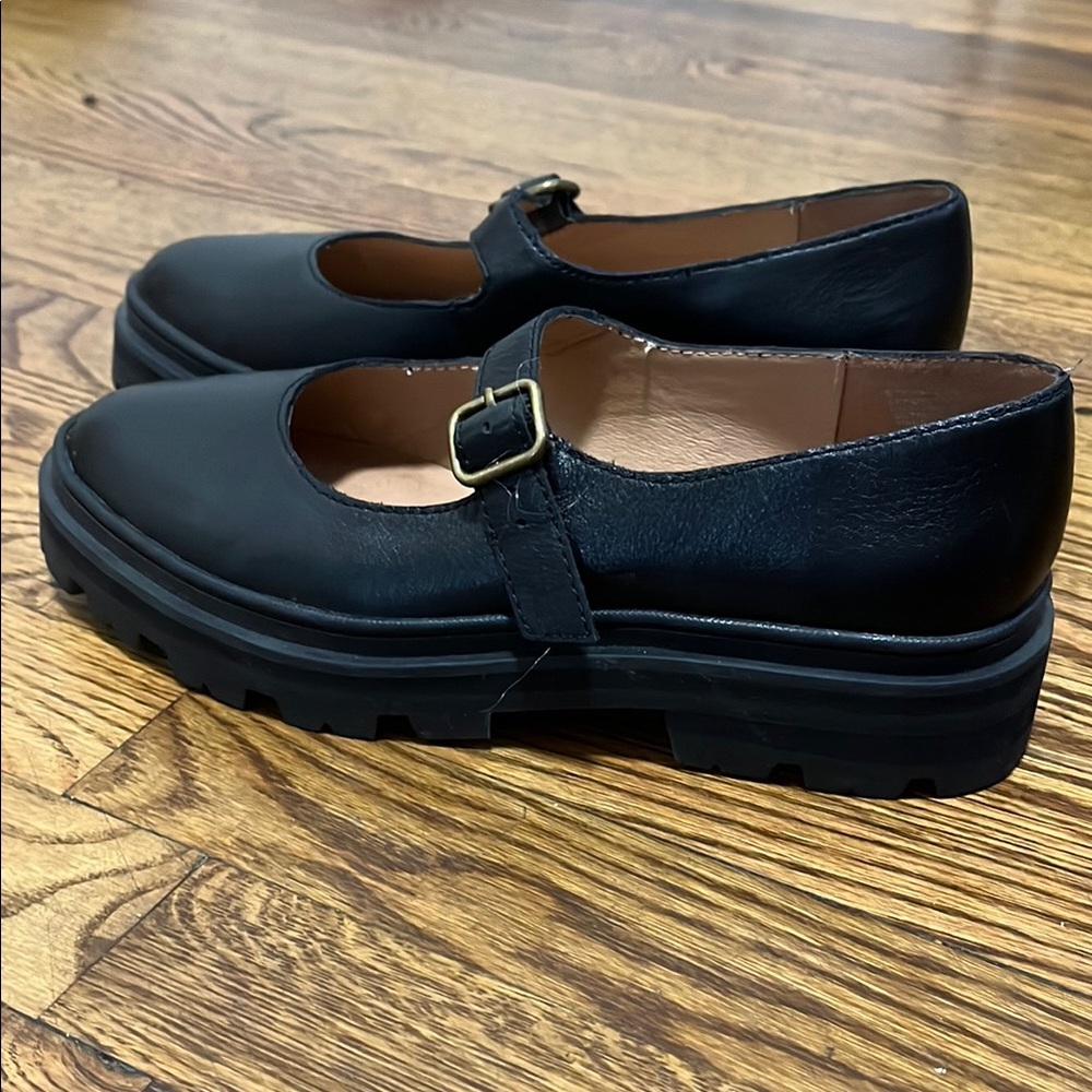 Madewell Leather Mary Jane Loafers- Like New!